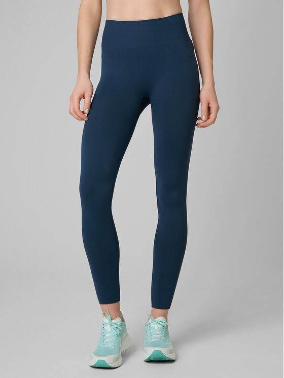 4F 4F Legginsy BASIC+ Turkusowy Slim Fit