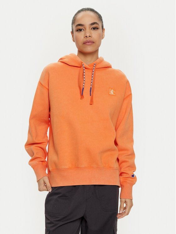 Champion Mikina 117441 Oranžová Loose Fit