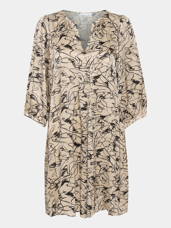Karen by Simonsen Karen by Simonsen Vestito da giorno Marbella 10104894 Beige Regular Fit