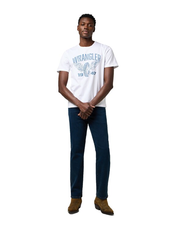 Wrangler Wrangler T-Shirt 112371475 Biały Regular Fit
