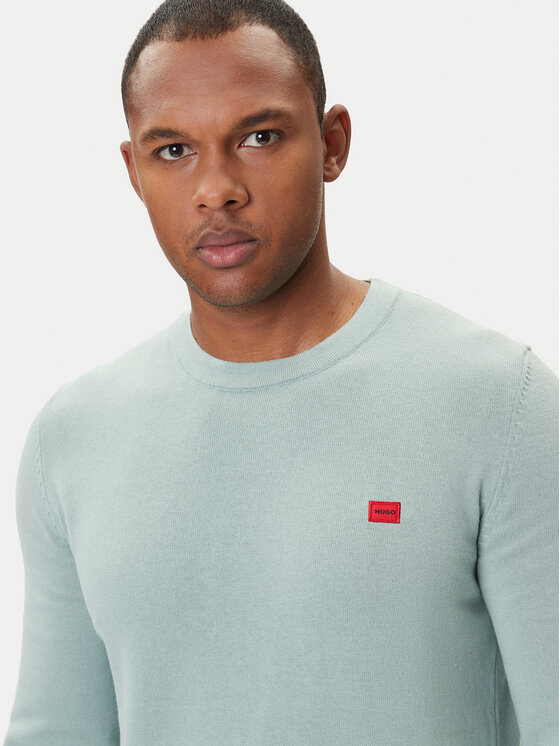HUGO HUGO Pulover San Cassius-C1 50475083 Zelena Regular Fit