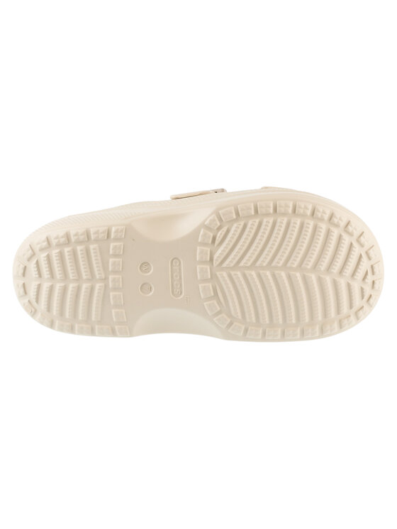 Crocs Crocs Klapki Saturday Enamel Buckle Sandal W Beżowy