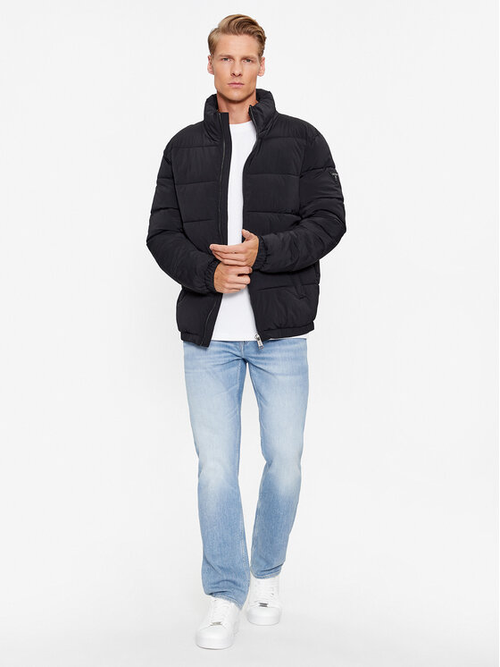 Guess Guess Ziemas jaka M3BL18 WFOU2 Melns Regular Fit