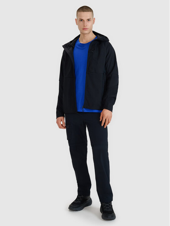 4F 4F Kurtka wielofunkcyjna HALNY Czarny Regular Fit