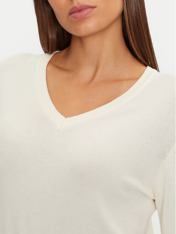 Brave Soul Brave Soul Sweter LK-248IVYA Écru Regular Fit