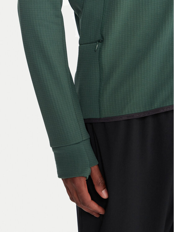 Quiksilver Quiksilver Funkční mikina Steep Point EQYPF03078 Zelená Slim Fit