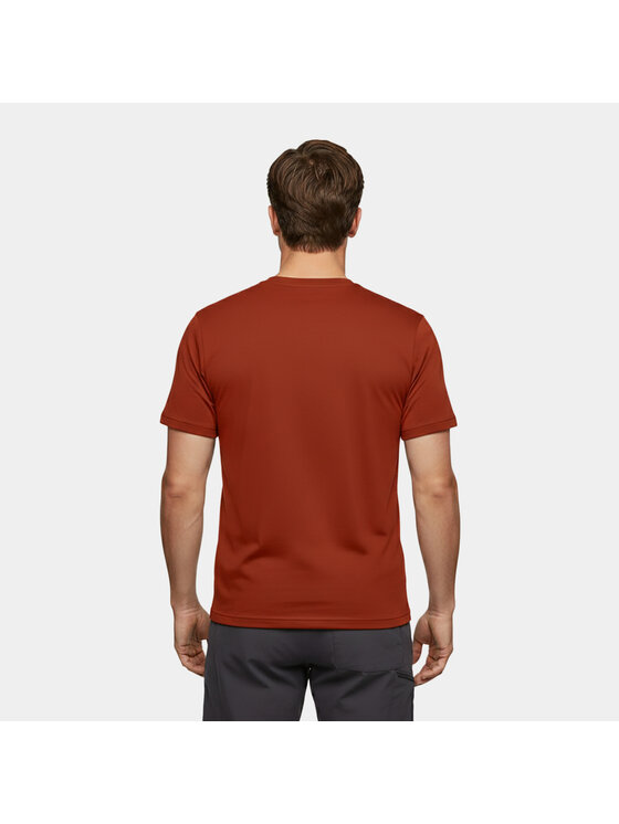 Alpinus Alpinus T-Shirt Otago Czerwony Regular Fit