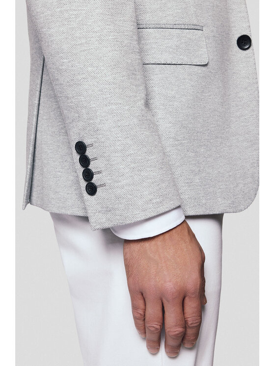 Lancerto Lancerto Marynarka Terralba MA131125000009 Szary Slim Fit