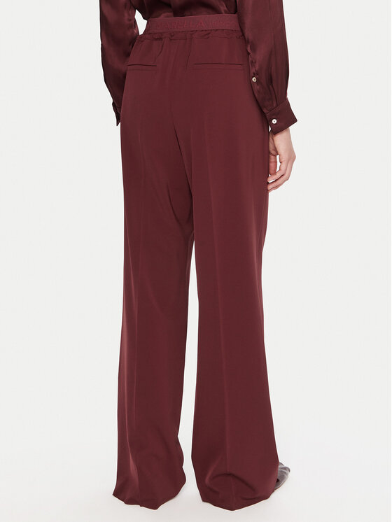 Marella Marella Stoffhose Vanto 2523136065 Dunkelrot Regular Fit
