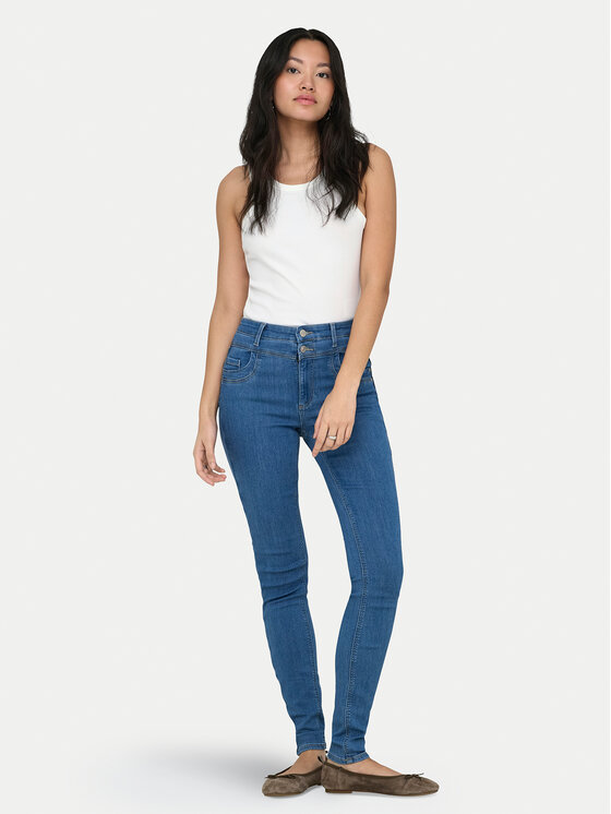 ONLY ONLY Top Val 2-Way 15371705 Valge Slim Fit