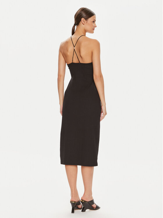 Calvin Klein Jeans Calvin Klein Jeans Kokteilinė suknelė J20J223514 Juoda Slim Fit