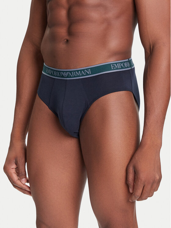 Emporio Armani Underwear Komplet 3 par slipów EM000258 AF10779 MB254 Granatowy