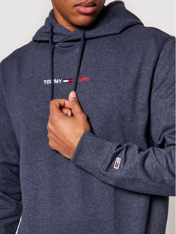 Tommy Jeans Džemperis Tjm Straight Logo DM0DM10190 Tamsiai mėlyna Regular  Fit • Modivo.lt