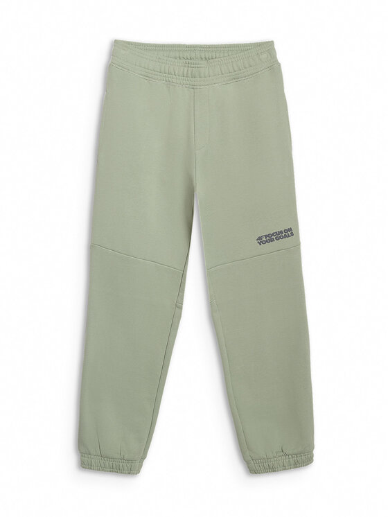 4F 4F Spodnie dresowe SELF CARE Khaki Regular Fit