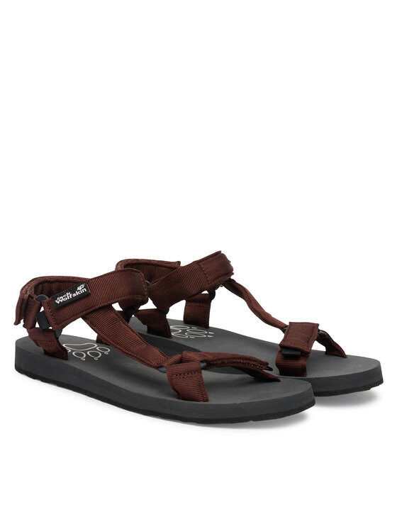 Jack Wolfskin Jack Wolfskin Sandały Taiga A65623 Brązowy ciemny
