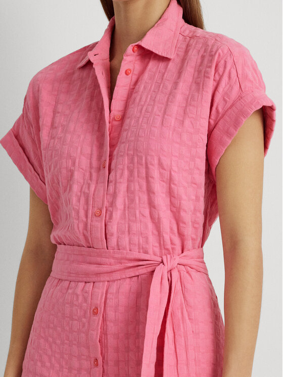 LAUREN RALPH LAUREN Lauren Ralph Lauren Рокля тип риза 200903086001 Розов Regular Fit