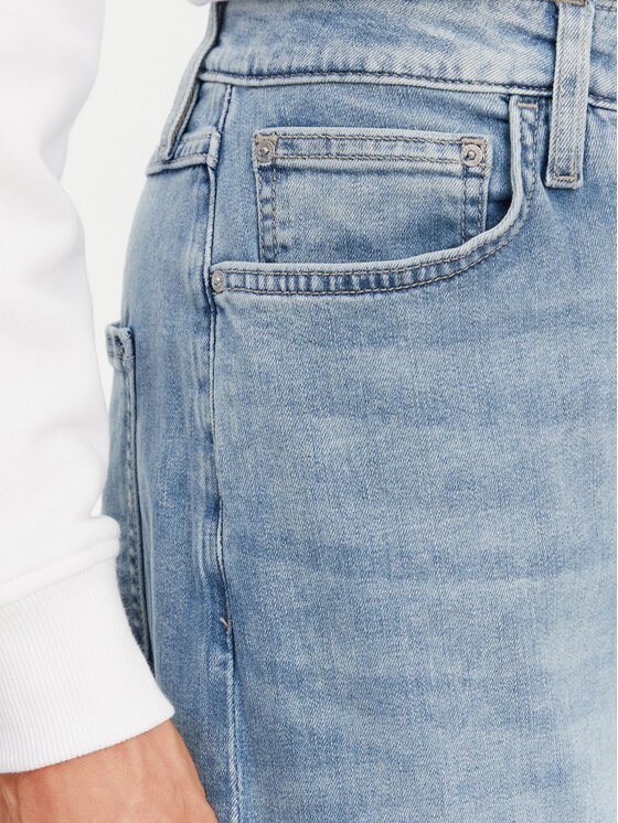 Guess Guess Džinsi W5GA2E D5O90 Zils Wide Leg