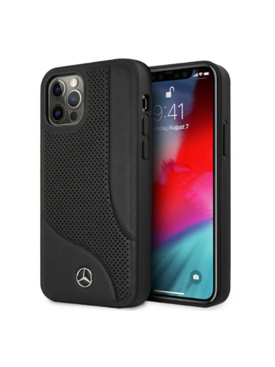 Etui na telefon Mercedes-Benz, Czarne, iPhone 12 Pro Max