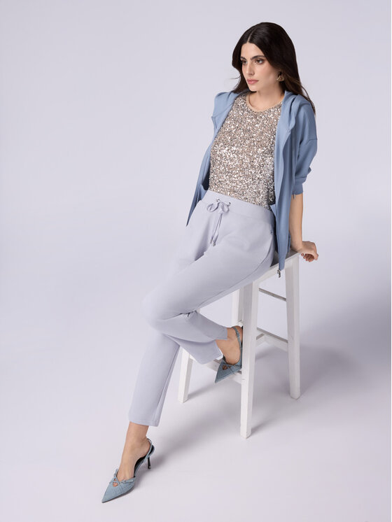Oltre Oltre Pantaloni di tessuto P985J102288N003 Grigio Regular Fit