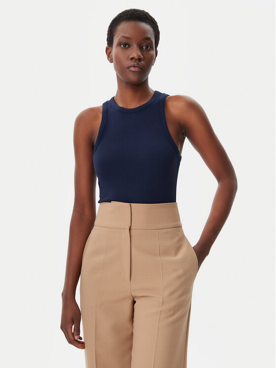 Tommy Hilfiger Tommy Hilfiger Top WW0WW38635 Tamnoplava Slim Fit