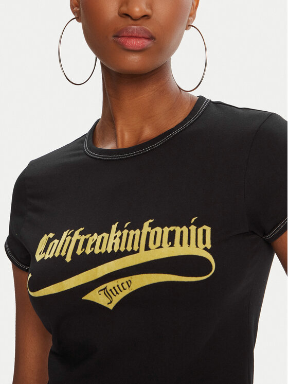 Juicy Couture Juicy Couture Tricou JCNCT225460 Negru Regular Fit