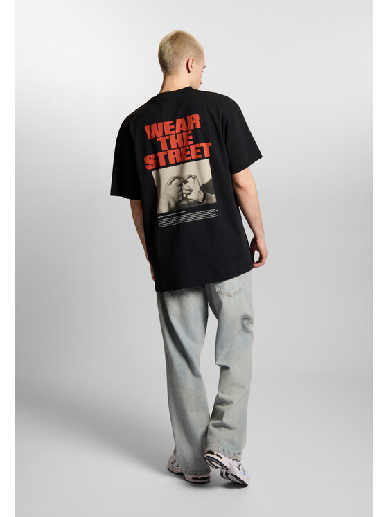 PROSTO. PROSTO. T-Shirt Wear The Street KL261MTEE1182 Czarny Oversize