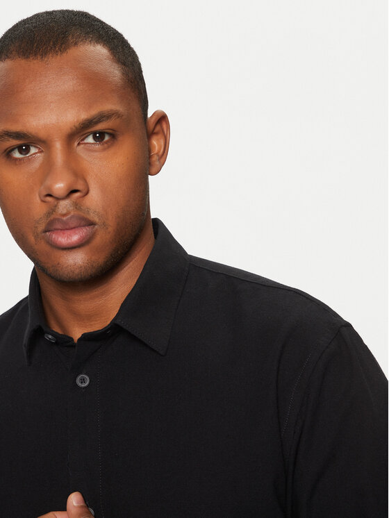 Tom Tailor Denim Tom Tailor Denim Camicia 1042551 Nero Relaxed Fit