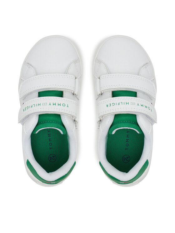 Tommy Hilfiger Tommy Hilfiger Sneakersy Low Cut Velcro Sneaker T1X9-33836-1355 M Biela