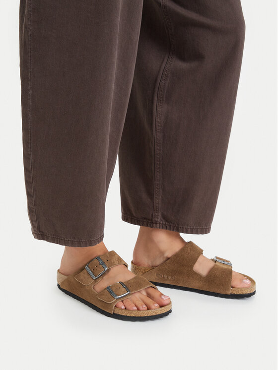 Birkenstock Birkenstock Klapki Arizona 1032717 Beżowy ciemny