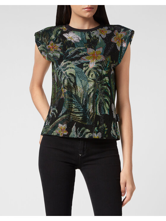 PHILIPP PLEIN PHILIPP PLEIN T-shirt 3345 Verde Regular Fit