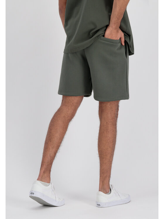 Alpha Industries Alpha Industries Szorty sportowe Patch Loose Fit Short Zielony Oversize