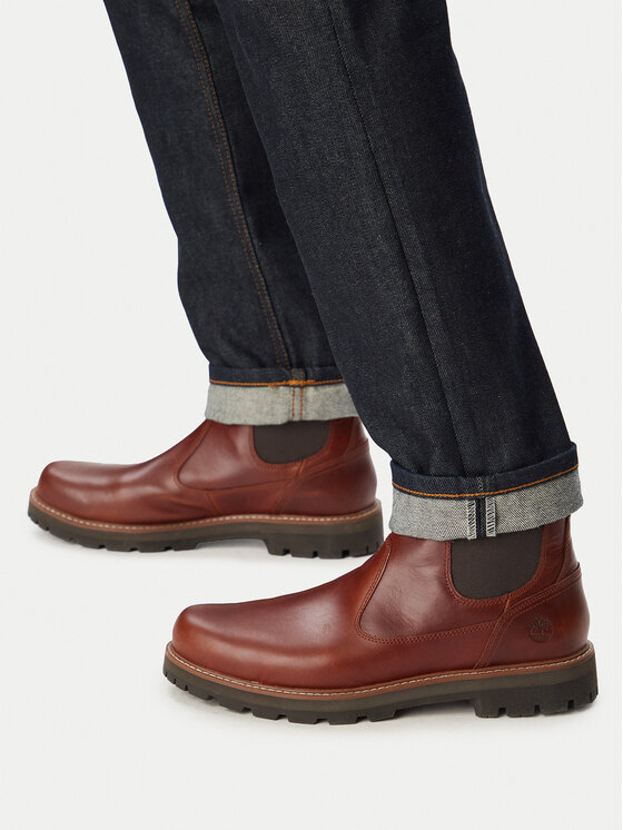 Timberland Timberland Gležnjarji Chelsea Britton Road Chelsea TB0A6A4WA1G1 Rjava