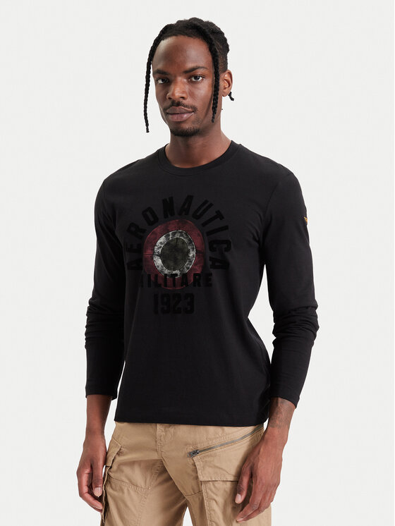 Aeronautica Militare Aeronautica Militare Longsleeve 262TS2570UJ00641 Negru Regular Fit