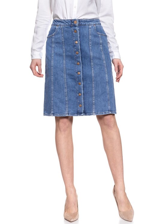 Lee Lee Minigonna 70S SKIRT Blu Regular Fit