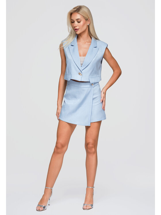 Ombre Ombre Marynarka OW-BL-E0003 Niebieski Regular Fit