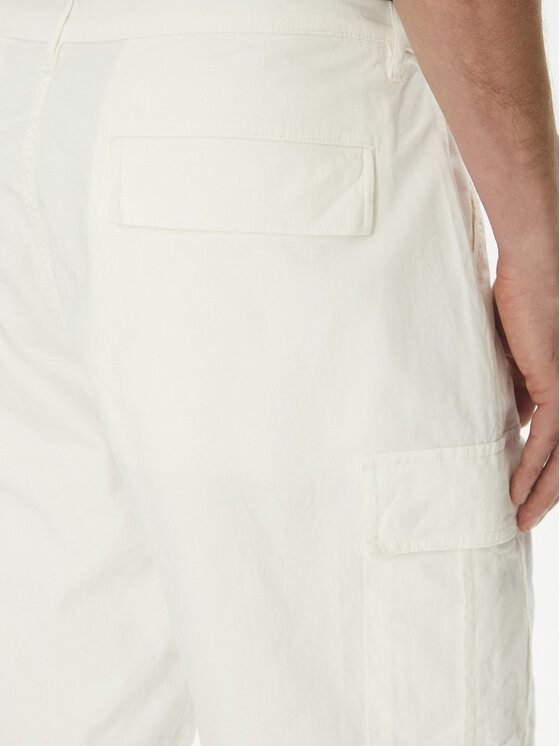 La Martina La Martina Pantaloncini di tessuto MAB002 TW536 Bianco Regular Fit