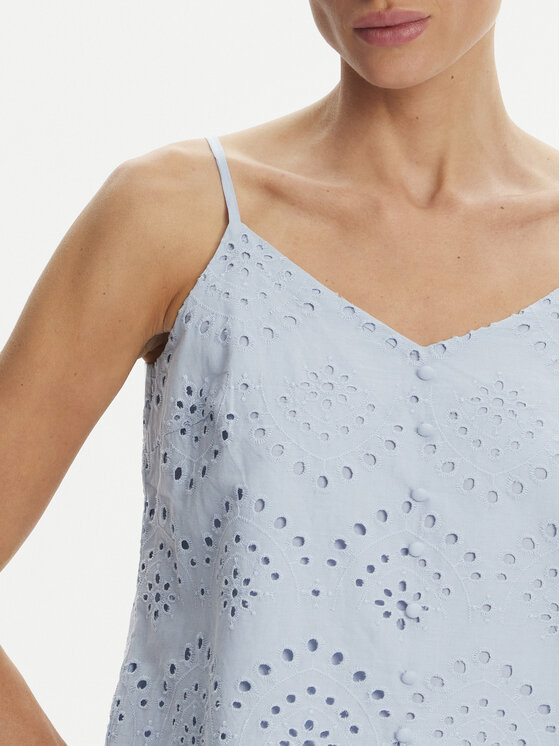 Pieces Pieces Top Vilde 17156563 Albastru celest Regular Fit