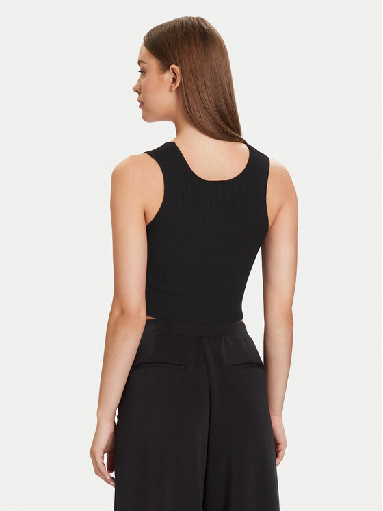 Guess Guess Топ V5BP05 Z3JD2 Чорний Slim Fit