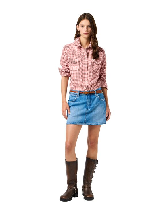 Wrangler Wrangler Koszula 112362534 Czerwony Regular Fit