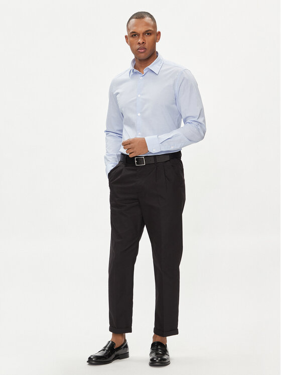 s.Oliver s.Oliver Cămașă 2132556 Albastru celest Slim Fit
