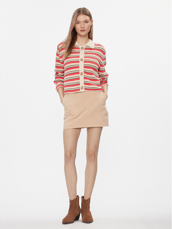 Pepe Jeans Pepe Jeans Spódnica mini Becky PL901091 Beżowy Slim Fit