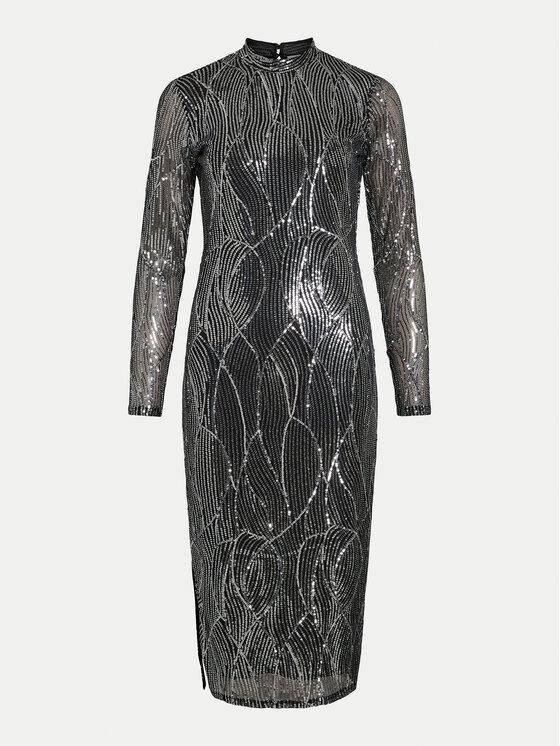 Vila Vila Coctailkleid Gigi 14100905 Silberfarben Standard Fit