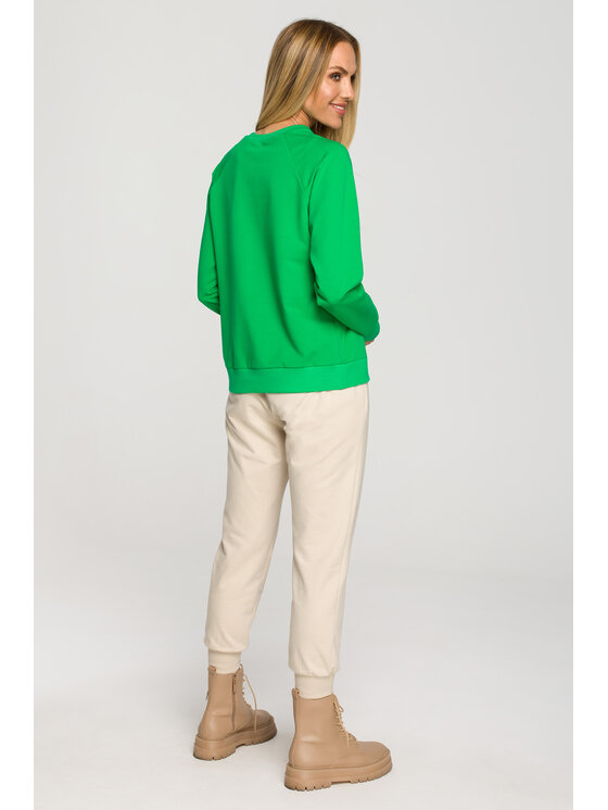 Made of Emotion Made of Emotion Felpa M693 Verde Authentic Fit