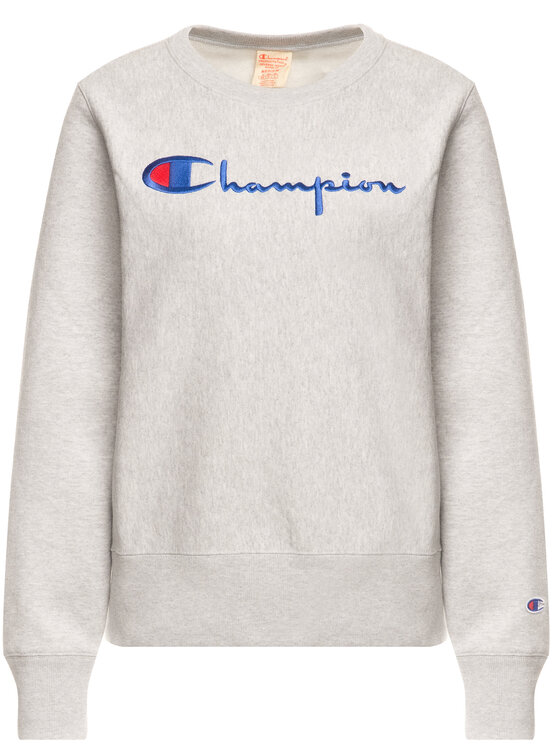 Champion Champion Суитшърт Script Logo 112188 Сив Regular Fit