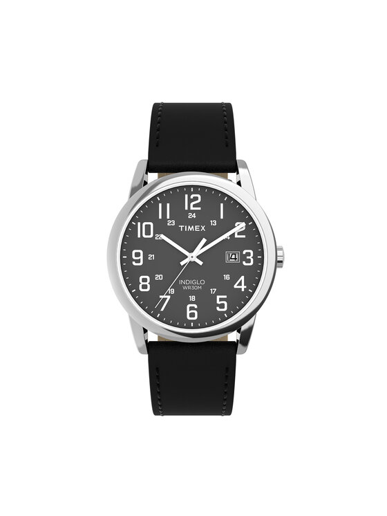 Timex Timex Ročna ura Easy Reader Classic TW2Y12800 Črna