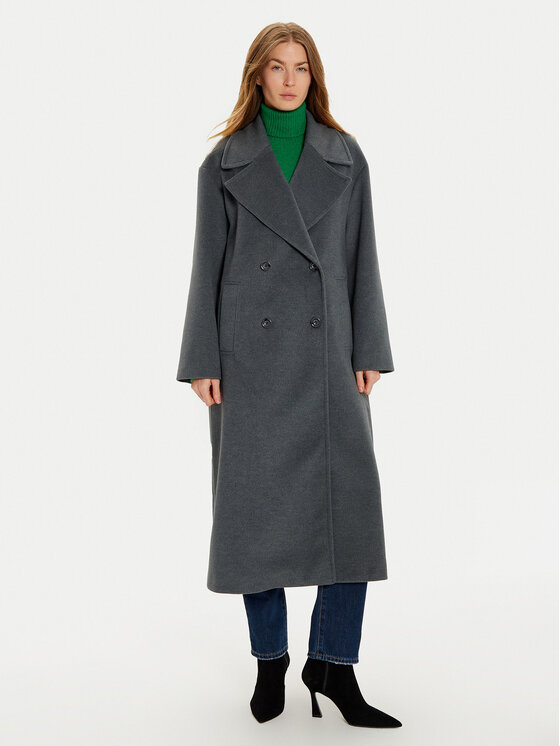 Imperial Imperial Зимове пальто KI54IID Сірий Loose Fit