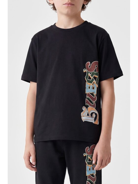 Guess Kids Guess Kids T-Shirt 183037 Czarny Classic Fit