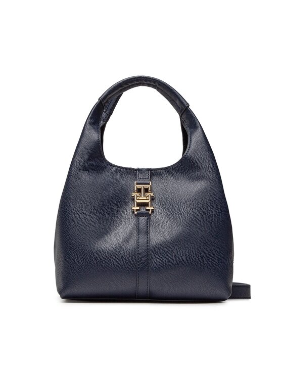 Tommy Hilfiger Tommy Hilfiger Torbica Th Plush Small Satchel AW0AW14185 Tamnoplava