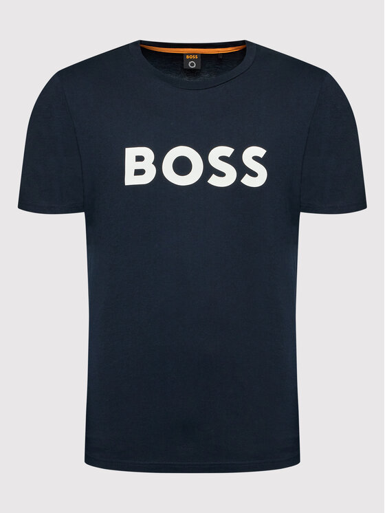 BOSS Boss T-shirt Thinking 1 50481923 Blu scuro Regular Fit