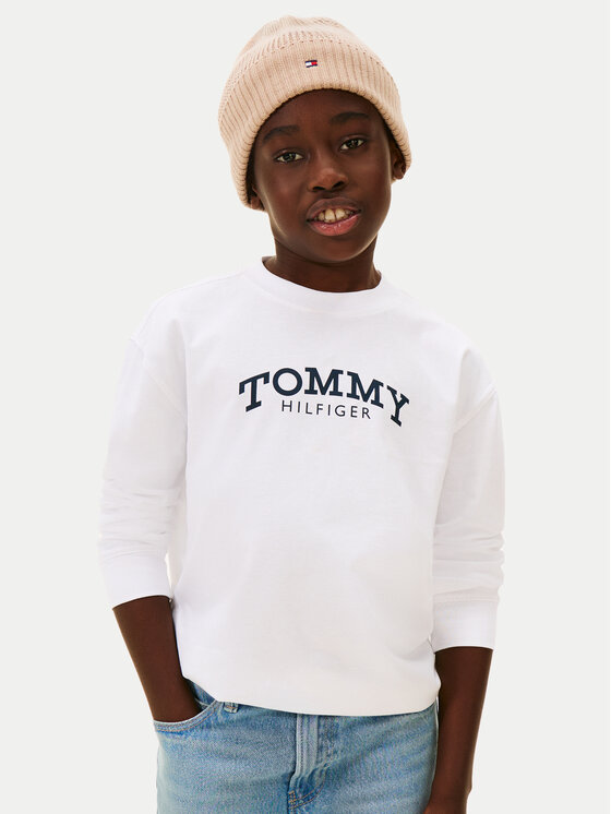 Tommy Hilfiger Tommy Hilfiger Džemperis Monotype Print KB0KB10052 Balta Regular Fit